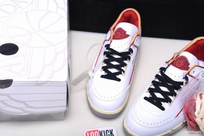 Kicktheory Jordan Red 2 SP Retro Low White DJ4375-106 Off-White 0626